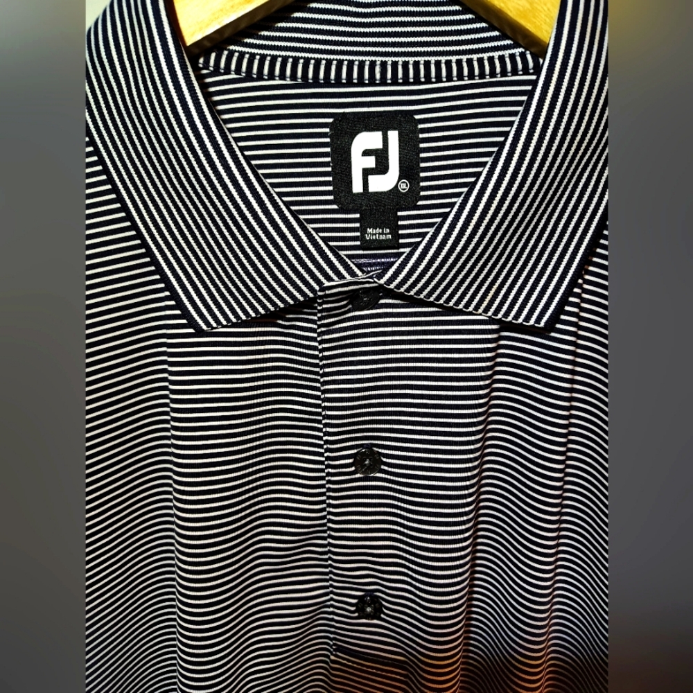 FOOTJOY Talis Park Golf Club Polo Shirt XXL B&W (Naples, FL)